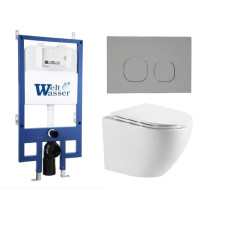Душевая кабина Weltwasser BAMBERG 545 + MERZBACH 043 GL-WT + BAMBERG CR 10000012898