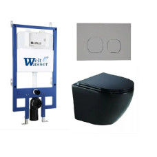 Душевая кабина Weltwasser BAMBERG 545 + MERZBACH 041 XL MT-BL + BAMBERG CR 10000012876
