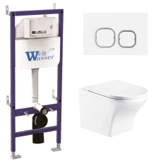 Душевая кабина Weltwasser BAMBERG 460 + ODENBACH 004 GL-WT + BAMBERG WT 10000012923