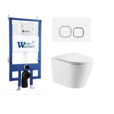 Душевая кабина Weltwasser BAMBERG 545 + SALZBACH 043 GL-WT + BAMBERG WT 10000012939
