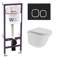 Душевая кабина Weltwasser BAMBERG 460 + TELBACH 004 GL-WT + BAMBERG BL 10000012951