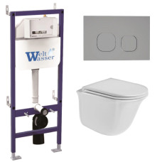 Душевая кабина Weltwasser BAMBERG 460 + TELBACH 004 GL-WT + BAMBERG CR 10000012952