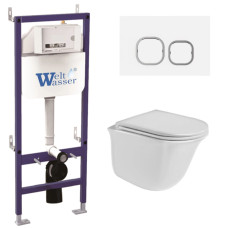 Душевая кабина Weltwasser BAMBERG 460 + TELBACH 004 GL-WT + BAMBERG WT 10000012953