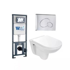 Душевая кабина Weltwasser MARBERG 410 + BAARBACH 004 GL-WT + MAR 410 RD-CR 10000006463