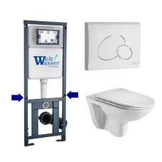 Душевая кабина Weltwasser MARBERG 410 + BAARBACH 004 GL-WT + MAR 410 RD GL-WT 10000010355