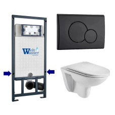 Душевая кабина Weltwasser MARBERG 507 + BAARBACH 004 GL-WT + MAR 507 RD MT-BL 10000010359