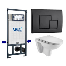 Душевая кабина Weltwasser MARBERG 507 + BAARBACH 004 GL-WT + MAR 507 SE MT-BL 10000010361