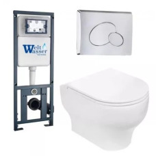 Душевая кабина Weltwasser MARBERG 410 + ERLENBACH 004 GL-WT + MAR 410 RD-CR 10000006464