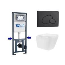 Душевая кабина Weltwasser MARBERG 410 + GELBACH 043 GL-WT + MAR 410 RD MT-BL 10000011873