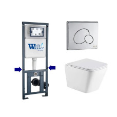Душевая кабина Weltwasser MARBERG 410 + GELBACH 043 MT-WT + MAR 410 RD CR 10000011911