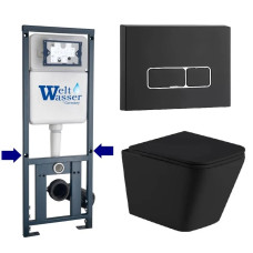 Душевая кабина Weltwasser MARBERG 410 + GELBACH 043 MT-BL + MAR 410 SE MT-BL 10000012000
