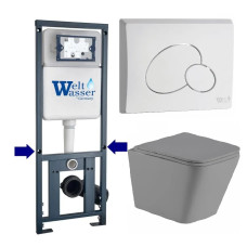 Душевая кабина Weltwasser MARBERG 410 + GELBACH 043 MT-GR + MAR 410 RD GL-WT 10000012036