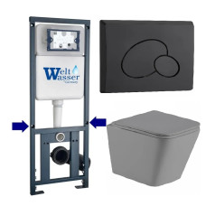 Душевая кабина Weltwasser MARBERG 410 + GELBACH 043 MT-GR + MAR 410 RD MT-BL 10000012037