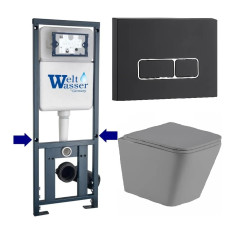 Душевая кабина Weltwasser MARBERG 410 + GELBACH 043 MT-GR + MAR 410 SE MT-BL 10000012040