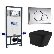 Душевая кабина Weltwasser MARBERG 507 + GELBACH 043 MT-BL + MAR 507 RD CR 10000012002