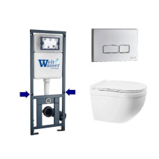 Душевая кабина Weltwasser MARBERG 410 + HEIMBACH 043 GL-WT + MAR 410 SE-CR 10000012159