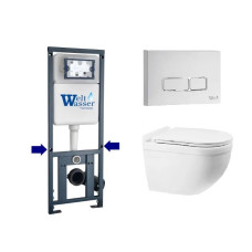 Душевая кабина Weltwasser MARBERG 410 + HEIMBACH 043 GL-WT + MAR 410 SE GL-WT 10000012160