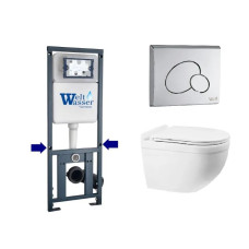 Душевая кабина Weltwasser MARBERG 410 + HEIMBACH 043 GL-WT + MAR 410 RD-CR 10000012156