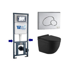 Душевая кабина Weltwasser MARBERG 410 + HEIMBACH 043 MT-BL + MAR 410 RD-CR 10000012246