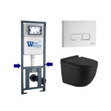 Душевая кабина Weltwasser MARBERG 410 + HEIMBACH 043 MT-BL + MAR 410 SE GL-WT 10000012250