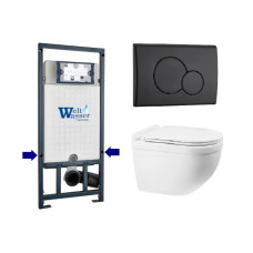 Душевая кабина Weltwasser MARBERG 507 + HEIMBACH 043 GL-WT + MAR 507 RD MT-BL 10000012165