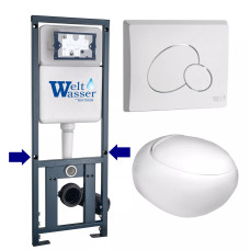 Душевая кабина Weltwasser MARBERG 410 + JECKENBACH 004 GL-WT + MAR 410 RD GL-WT 10000010720