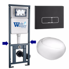 Душевая кабина Weltwasser MARBERG 410 + JECKENBACH 004 GL-WT + MAR 410 SE MT-BL 10000010723