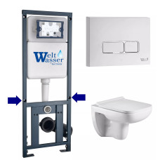 Душевая кабина Weltwasser MARBERG 410 + KEHLBACH 004 GL-WT + MAR 410 SE GL-WT 10000010730