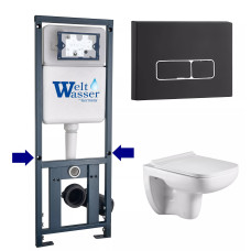 Душевая кабина Weltwasser MARBERG 410 + KEHLBACH 004 GL-WT + MAR 410 SE MT-BL 10000010731