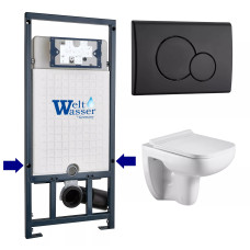 Душевая кабина Weltwasser MARBERG 507 + KEHLBACH 004 GL-WT + MAR 507 RD MT-BL 10000010734