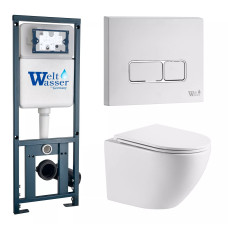 Душевая кабина Weltwasser MARBERG 410 + MERZBACH 043 GL-WT + MAR 410 SE GL-WT 10000011311