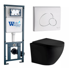 Душевая кабина Weltwasser MARBERG 410 + MERZBACH 043 MT-BL + MAR 410 RD GL-WT 10000011351