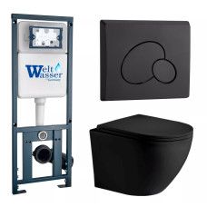 Душевая кабина Weltwasser MARBERG 410 + MERZBACH 043 MT-BL + MAR 410 RD MT-BL 10000011352