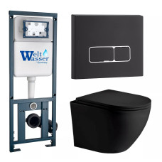 Душевая кабина Weltwasser MARBERG 410 + MERZBACH 043 MT-BL + MAR 410 SE MT-BL 10000011355