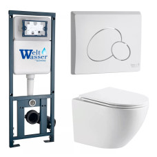 Душевая кабина Weltwasser MARBERG 410 + MERZBACH 043 MT-WT + MAR 410 RD GL-WT 10000011431