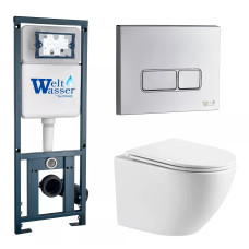 Душевая кабина Weltwasser MARBERG 410 + MERZBACH 043 MT-WT + MAR 410 SE-CR 10000011433
