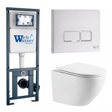 Душевая кабина Weltwasser MARBERG 410 + MERZBACH 043 MT-WT + MAR 410 SE GL-WT 10000011434