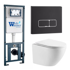 Душевая кабина Weltwasser MARBERG 410 + MERZBACH 043 MT-WT + MAR 410 SE MT-BL 10000011435