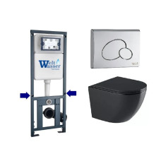 Душевая кабина Weltwasser MARBERG 410 + MERZBACH 043 GL-BL + MAR 410 RD-CR 10000012199