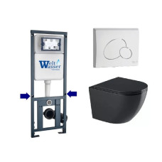 Душевая кабина Weltwasser MARBERG 410 + MERZBACH 043 GL-BL + MAR 410 RD GL-WT 10000012200