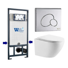 Душевая кабина Weltwasser MARBERG 410 + MERZBACH 043 XL GL-WT + MAR 410 RD-CR 10000013800