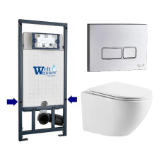 Душевая кабина Weltwasser MARBERG 410 + MERZBACH 043 XL GL-WT + MAR 410 SE-CR 10000013803
