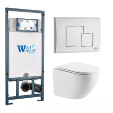 Душевая кабина Weltwasser MARBERG 507 + MERZBACH 043 GL-WT + MAR 507 SE GL-WT 10000011318