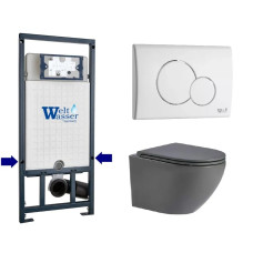 Душевая кабина Weltwasser MARBERG 507 + MERZBACH 043 MT-GR + MAR 507 RD GL-WT 10000011398