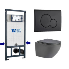 Душевая кабина Weltwasser MARBERG 507 + MERZBACH 043 MT-GR + MAR 507 RD MT-BL 10000011399