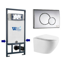 Душевая кабина Weltwasser MARBERG 507 + MERZBACH 043 XL GL-WT + MAR 507 RD-CR 10000013807