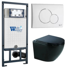 Душевая кабина Weltwasser MARBERG 507 + MERZBACH 043 XL MT-BL + MAR 507 RD GL-WT 10000014147