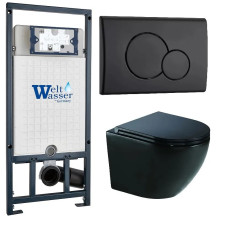 Душевая кабина Weltwasser MARBERG 507 + MERZBACH 043 XL MT-BL + MAR 507 RD MT-BL 10000014149