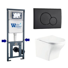 Душевая кабина Weltwasser MARBERG 410 + ODENBACH 004 GL-WT + MAR 410 RD MT-BL 10000010967