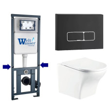 Душевая кабина Weltwasser MARBERG 410 + ODENBACH 004 GL-WT + MAR 410 SE MT-BL 10000010969